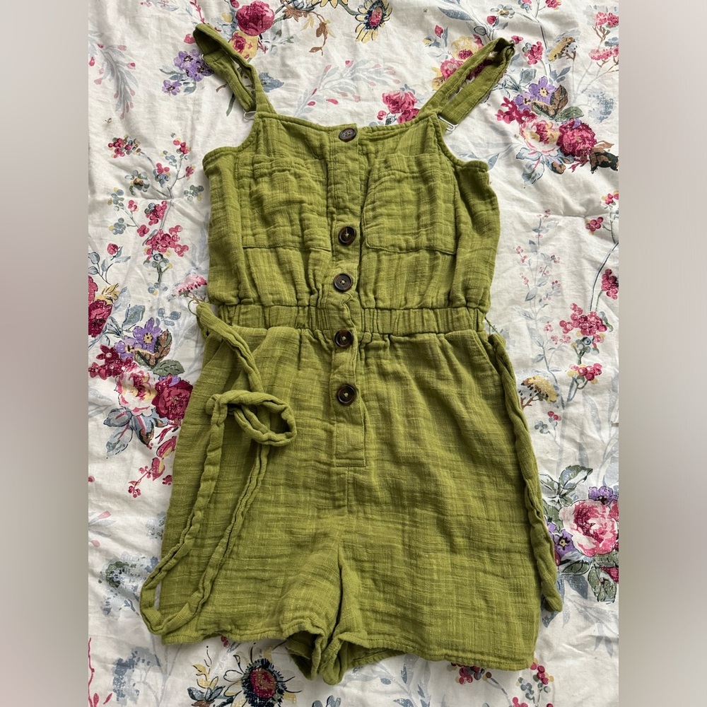 Green jumpsuit